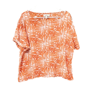 Porridge short sleeve blouse orange